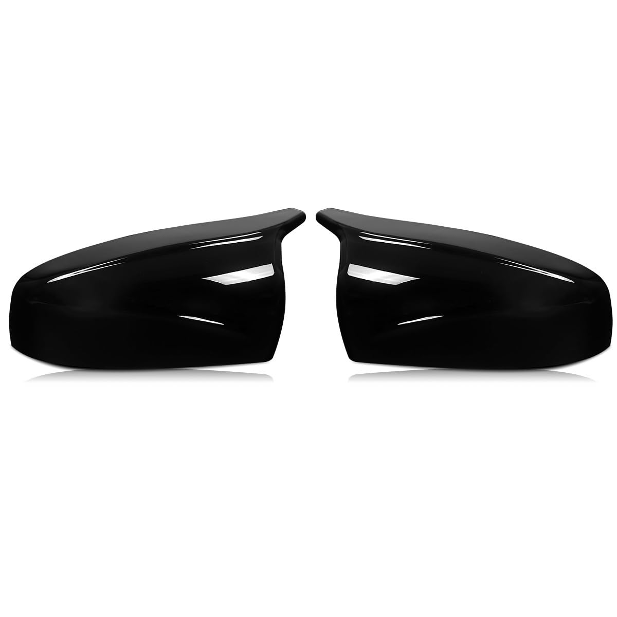 Paire de coques rétroviseurs style M noir brillant pour X5 E70 finition haut de gamme
