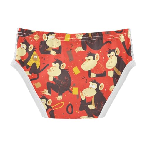 Monkey Red Toddler Boys' Pure Cotton Kids Underwear Cute Children Panties2