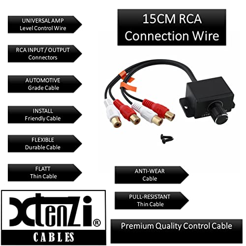 Xtenzi Amplifier Universal Bass Volume Knob Line Level Control Remote Xtbr9-Lc1 #TOP6