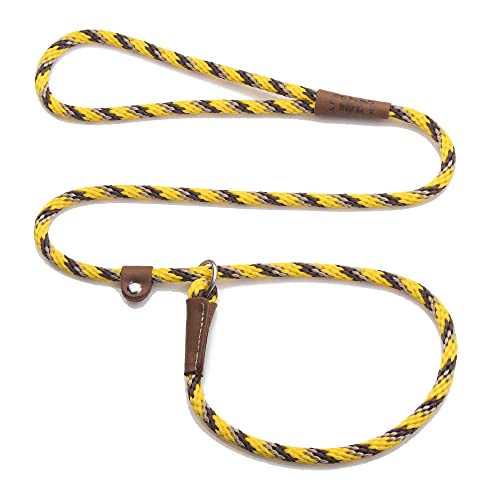 Mendota Pet Slip Leash - Dog Lead and Collar Combo - Made in The USA - Harvest, 3/8 in x 6 ft - for Small/Medium Breeds