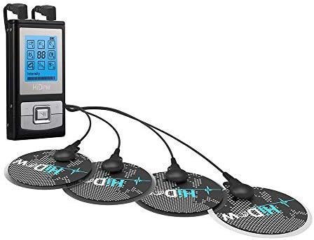 XP-Micro 8 Modes TENS EMS Combo Dual Channel Muscle Stimulator Pulse Massager for Pain Relief Physical Therapy