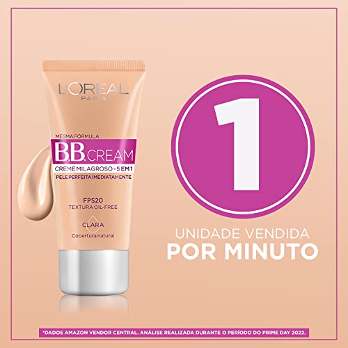 Base BB Cream L'Oréal Paris Dermo Expertise Cor Clara FPS 20, 30ml