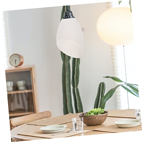 Image of Veemoon Plastic Lampshade, 4Pcs Replacement Lampshades Inclined Horseshoe Shape White Lampshade Floor Lamp Light Covers for Bedroom Living Room Floor Lamp Ceiling Light Covers