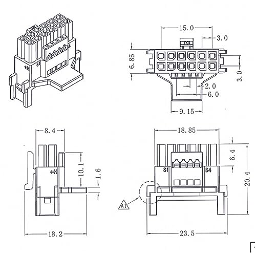 Cavo di alimentazione GPU 12VHPWR 90°, 16 Pin (12+4) femmina a maschio per RTX 4070/4080/4090/4070Ti/4080Ti - 5,3in (tipo A) - Alimentatore - Immagine 4