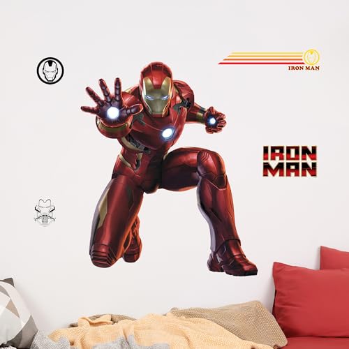 Marvel Iron Man Wall Decals - 22" Avengers Removable Vinyl