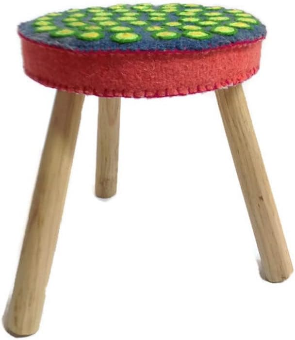 Twoolies - Plush Colorful Natural Wool - Stooly Stool - 11"