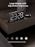 ROCAM Loud Alarm Clock for Heavy Sleepers Adults, Bed Shaker Alarm for Bedroom with USB Charger, Dual Clock with Weekday/Weekend Mode, Bold Font, 3-Level Vibrating, 70-120 dB Volume, Dimmer - Image 5