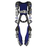 3M DBI-SALA ExoFit X300 Comfort Vest Safety Harness Fall Protection, General Industry, OSHA, ANSI, Tongue Buckle Leg Strap, Back D-Ring, Auto-Locking Quick-Connect Chest Buckle, 1140128, Medium