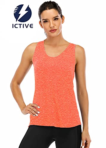 Image of ICTIVE Workout Tank Tops for Women Sleeveless Yoga Tops for Women Mesh Racerback Tank Tops Muscle Tank