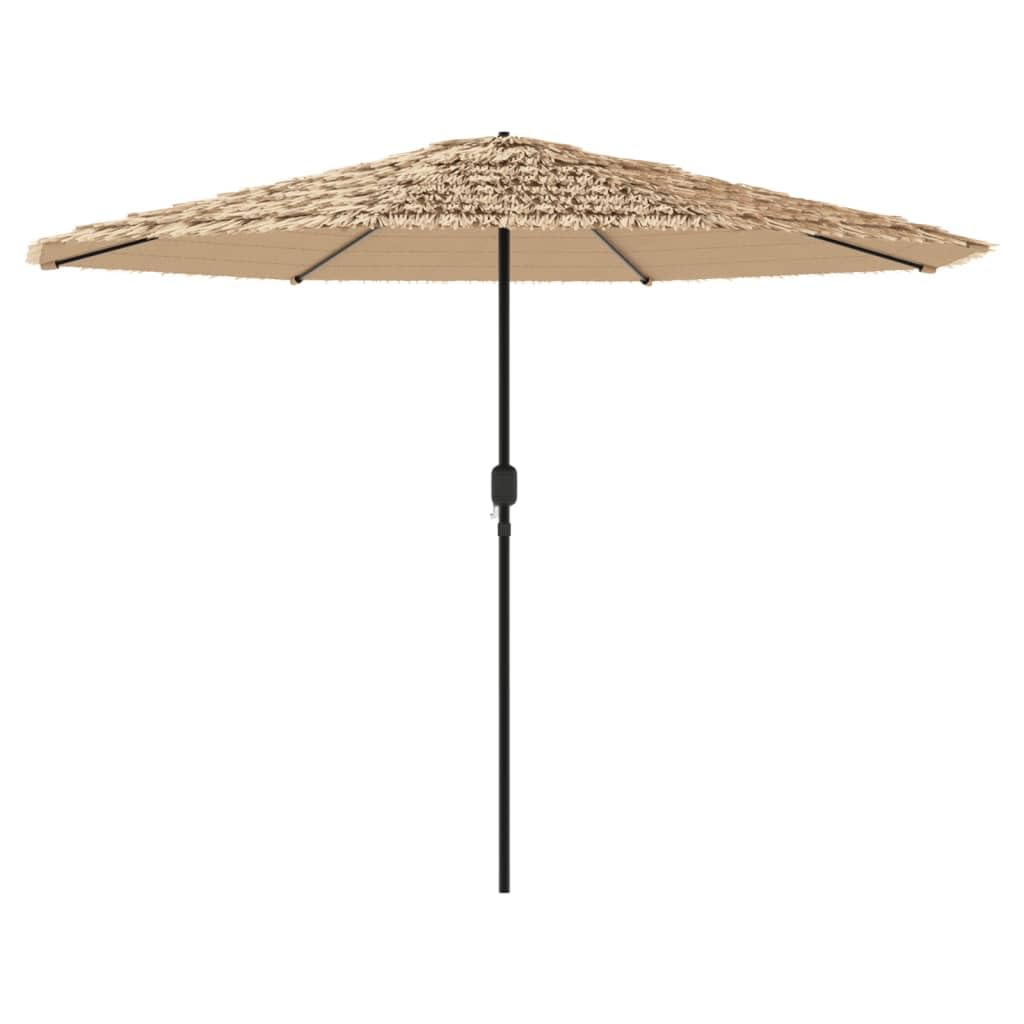 Brązowy parasol ogrodowy 388x388x248 cm