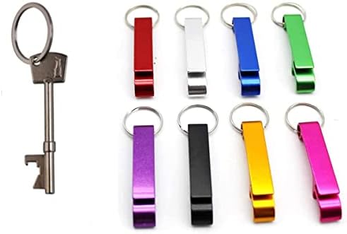 9 Pcs Beer Bottle Opener Keychains, Beer Opener Keychain, Aluminum Alloys Multi-Function Mini Openers Pack Keys Collector Useful Gift for Garden Bar Home Pub Party, Beer Lover Men Dad Him