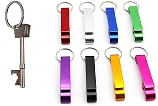 9 Pcs Beer Bottle Opener Keychains, Beer Opener Keychain, Aluminum Alloys Multi-Function Mini Openers Pack Keys Collector Useful Gift for Garden Bar Home Pub Party, Beer Lover Men Dad Him