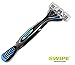 [DISCONTINUED] SWIPE Premium Men's 3-Blade Razor Kit (Flex Head Handle + 12 Refills)