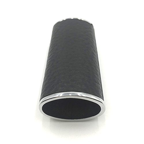 Lucklybestseller Metal Black Leather Lighter Case Cover Holder For Bic Full Size Lighter Type J6 #TOP7
