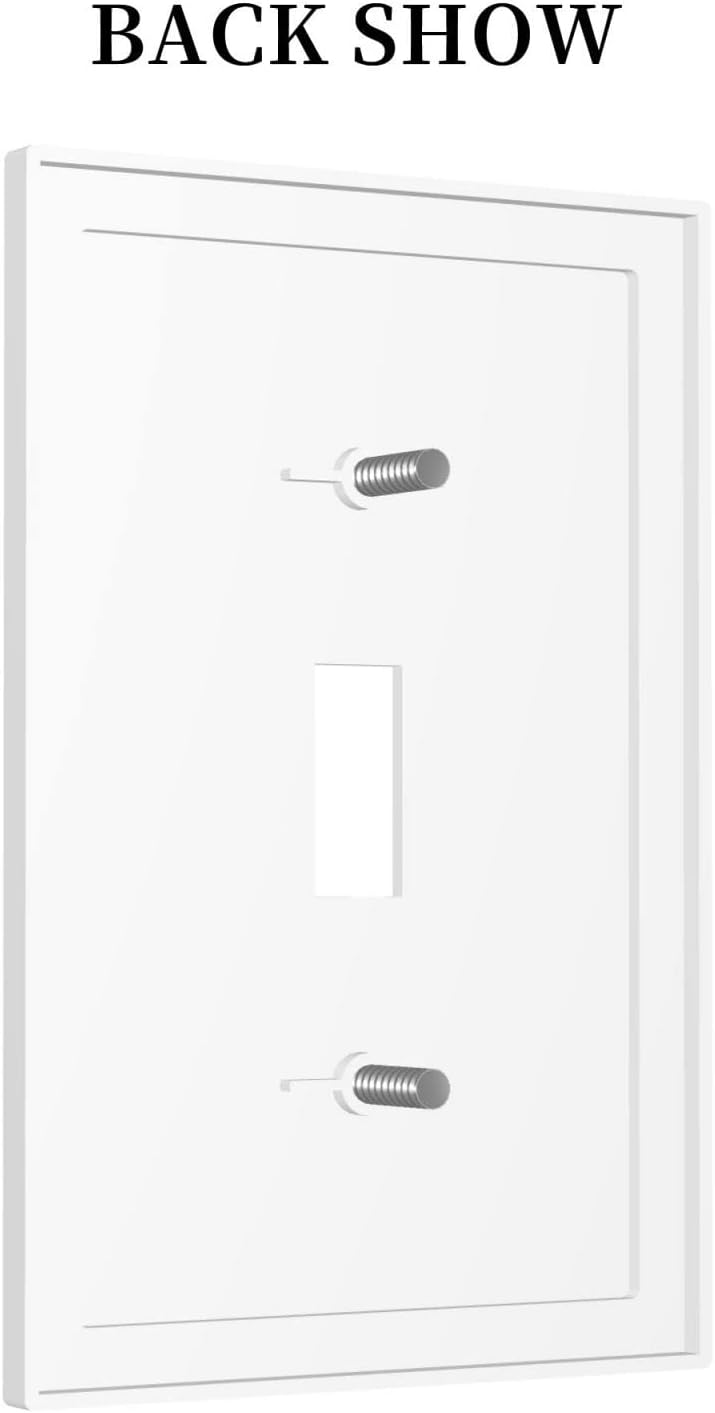 Decorative Light Switch Covers Funny Cute Black Cat Single Toggle Light Switch Cover Plate 1 Gang Outlet Covers Wall Plate Electrical Device Switchplate Dimmer Faceplate for Bathroom Decor