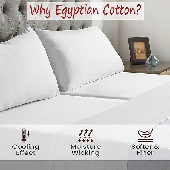 Split Top California King (Adjustable, Flex Top Cal King Size) 100% Egyptian Cotton 800TC 4Pcs Sheets for Sleep Number Bed, 15