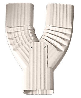 Y Downspout Funnel For Rectangular Downspouts (3X4, Pearl Gray) #TOP16