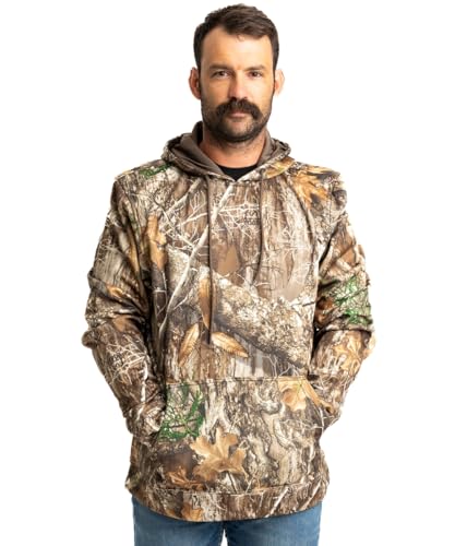 Realtree Men's Camo Midweight Hunting Performance and Sherpa Hoodies Pullover