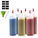 6-pack 16 oz Premium Condiment Squeeze Bottles for Sauces, Paint,Oil, Condiments,Salad Dressings, Arts and Crafts - BPA Free- Food Grade-Includes Funnel, Erasable Marker and Reusable Labels