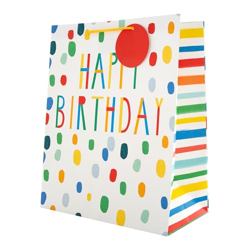 Hallmark Birthday Gift Bag Bundle - 2 Large Gift Bags in 1 Bright Colourful Design - Image 5