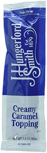 J Hungerford Smith Portion Control Topping, Caramel, 1.5 Ounce (Pack of 96)