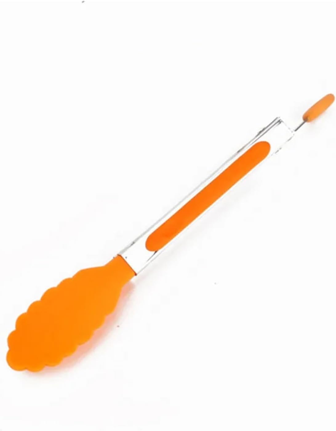 BBQ Food Tong Kitchen Tongs Utensil Cooking Tong Clip Clamp Accessories Salad Serving BBQ Tools Accessories(Orange)