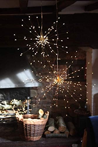 Starburst Large Copper Mains Powered Hanging LED Light