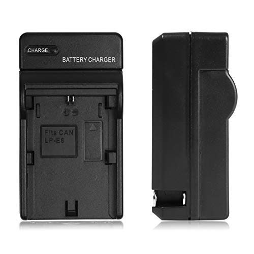 LP-E6 Battery Charger for Canon EOS 60D, 60Da, 6D, 70D, 7D, 7D Mark II, 5D Mark II, 5D Mark III, Replacement for Canon LC-E6 LC-E6E - Thumbnail 3