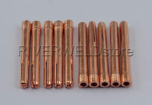 Image of RIVERWELD TIG Torch Collet 10N23x 5 /64 inch & 2.0mm Accessories 10pcs | for QQ300 PTA DB SR WP 17 18 26 TIG Welding Torch Consumables