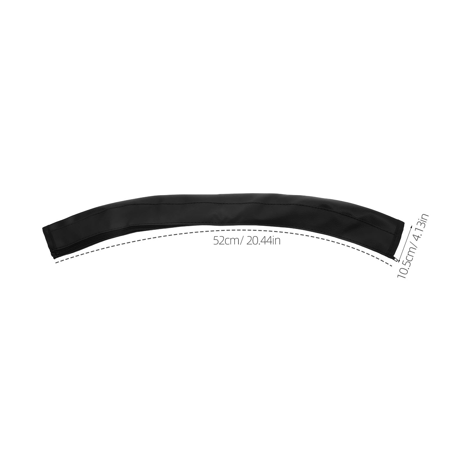 Genérico Funda de Cuero Reutilizable para Manillar de Cochecito Negro, Fácil de Limpiar, Protector para Barra de Empuje en Cochecitos y Carritos de Ñiño