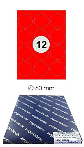 🏷️ 6.000 Runde Etiketten 60 Mm – 500 DIN A4  Produktbild-Vorschau 3