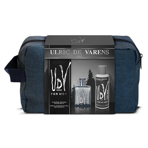 ULRIC DE VARENS - Trousse UDV For Men - Eau de Toilette Homme 60 ml + Déodorant 200 ml - Fougère Boisée Orientale - Made in France