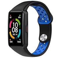 Nero  Cinturino In Silicone Huawei Honor Band 6 Smart Watch Braccialetto Di Ricambio Regolabile~p128210262