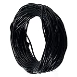 Idéal pour l'artisanat:le cordon en cuir noir est facile à nouer et à couper contrairement à la plupart des brins de cuir enduits, et facile à emmêler ou à salir, vous pouvez l'enrouler après utilisation pour un rangement facile et une prochaine utilisation, apporter beaucoup de commodité à votre projet de bricolage
