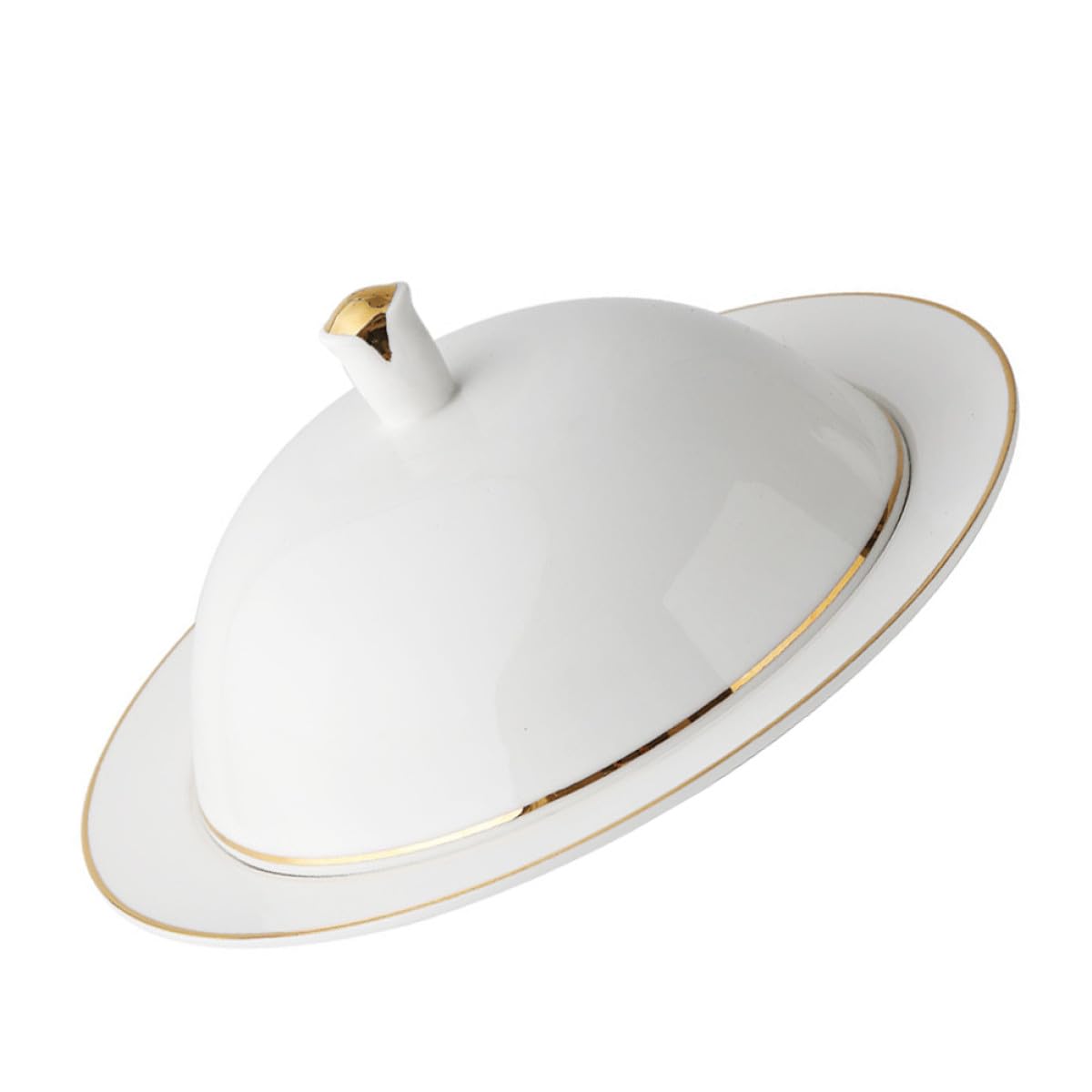 Assiette céramique au dôme doré pour créer des instants magiques autour de la table