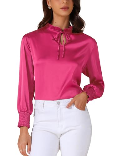 Haut en satin chic pour femme parfait pour le bureau et les sorties en soirée