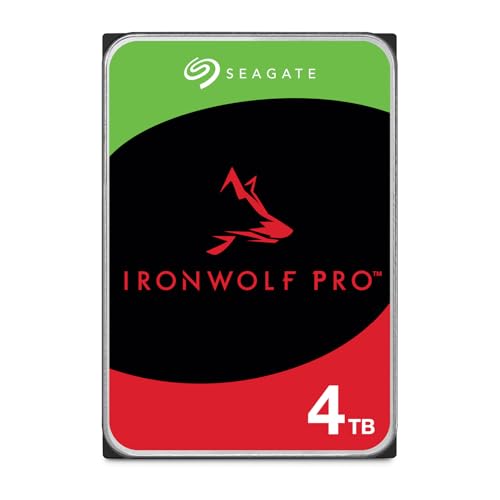 Seagate IronWolf 4TB, Unità disco interna, per NAS RAID, NAS, 3.5, SATA 6 GB/s, 7200 RPM, FFP, Data Rescue Service (ST4000VNZ06)