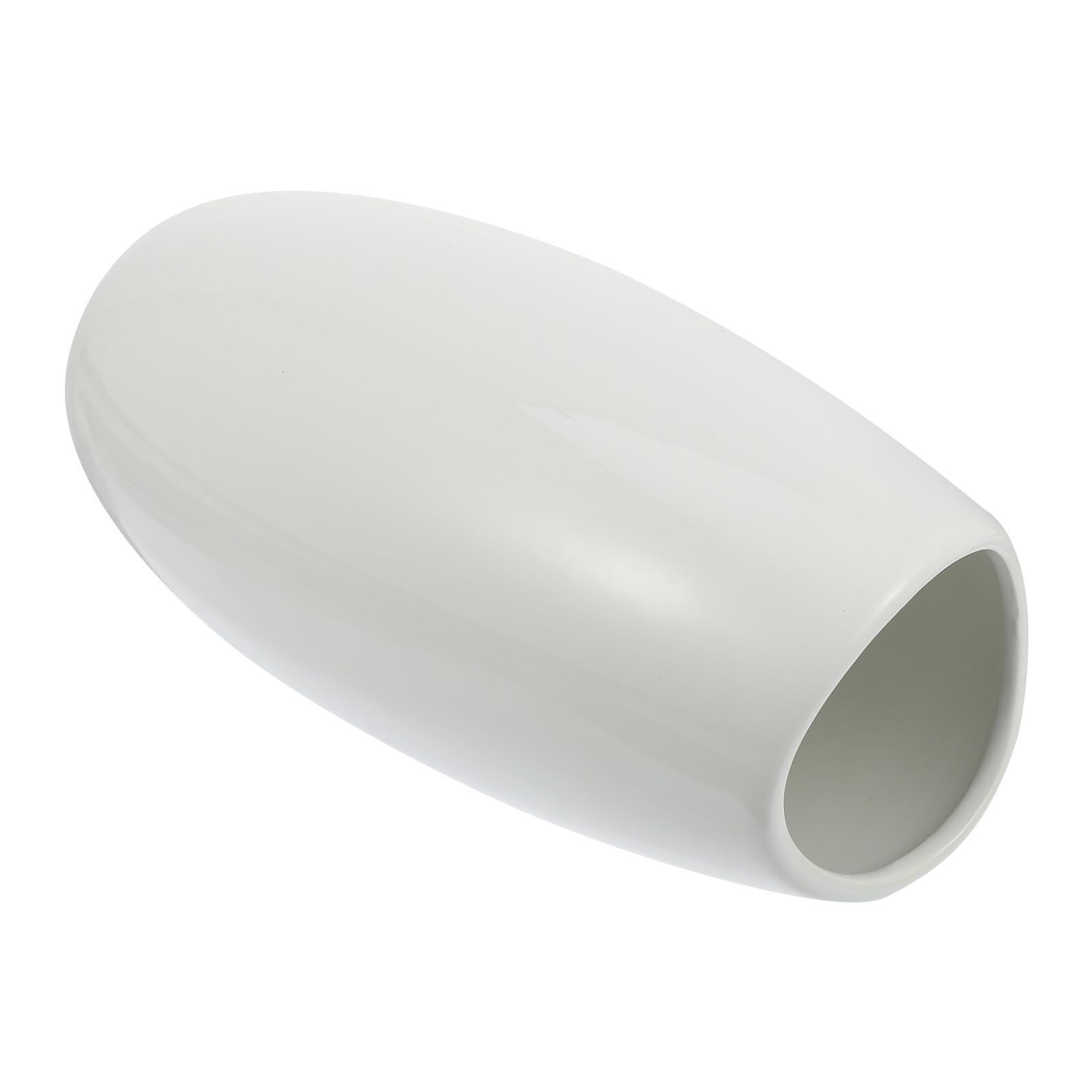 Vase en céramique blanc au design chic et épuré pour décoration de maison