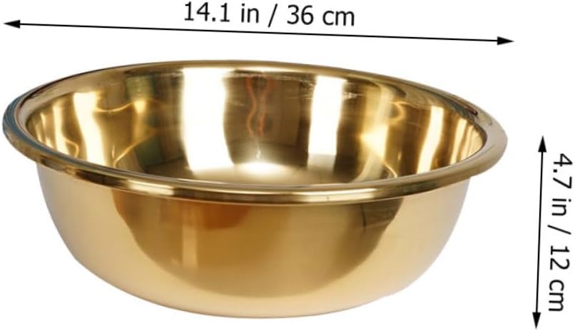 Thickened Stainless Steel Basin Large Mixing Bowl Kitchen Wash Basin Easy Clean Sturdy Practical