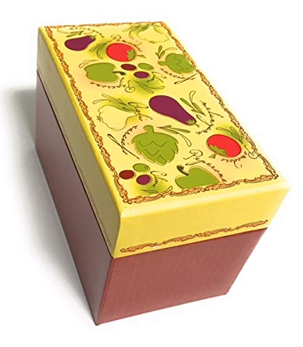 Ahlora's 91 Piece Recipe Box And Card Bundle Set - Tuscan Garden. The Perfect Recipe Card Holder #TOP4