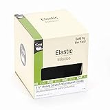 Dritz Heavy Stretch Waistband Knit Elastic, 1 1/2-Inch by 15-Yard, Black