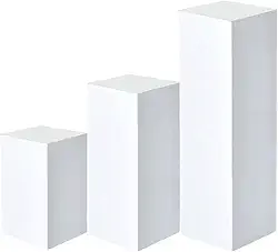 Kit 3 Tablado Expositor Vitrine Multiuso Cubos Para Lojas Festas E Fotos