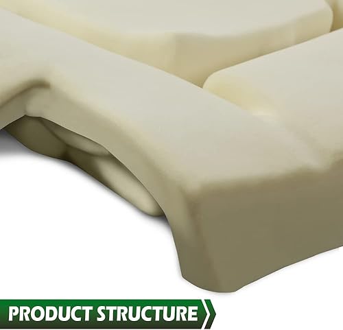 Miniatura 5 de GRAND ORANGE Cojín de asiento inferior compatible con Ford F150 2015-2016 asiento de cubo izquierdo lado del conductor, espuma negra FL3Z15632A23A