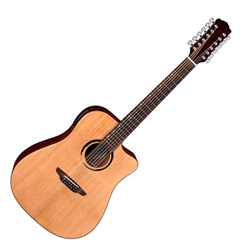 Luna WABI DC 12 - Guitarra acústica (12 cuerdas), color natural