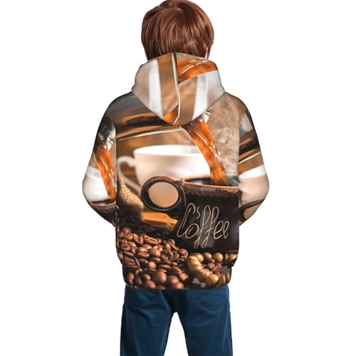 Geometric Optical Small Squares Kid Hoodies Boys Sweatshirts Girls Pullover with Pocket4