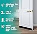 MAXTID Under Door Draft Blocker Black Door Draft Stopper 38