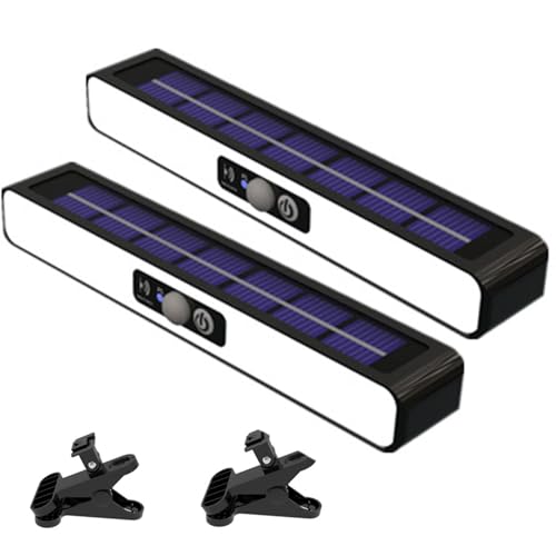 Lampe solaire à clipser 36 LED avec détecteur pour jardin extérieur