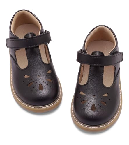 Nedaan Toddler Girl Mary Jane Dress Shoes-Little Girls School Uniform Shoes Black