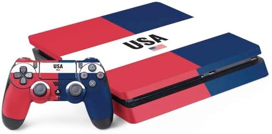 Skinit Decal Gaming Skin Compatible with PS4 Slim Bundle - The American Flag Design