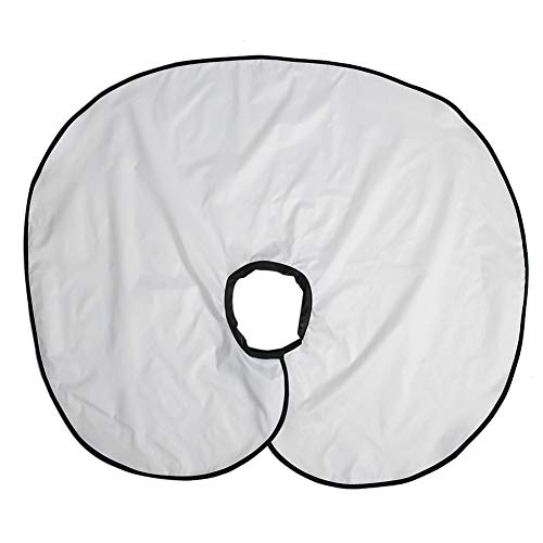 Scialle per taglio di capelli, mantella parrucchiere protettiva e antistatica per servizi di parrucchiere. (White)